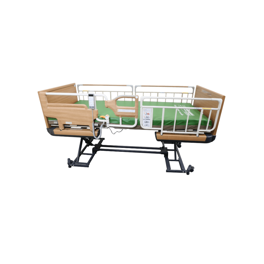เตียงผู้ป่วยไฟฟ้า PARAMOUNT BED รุ่น Rakusho Z สีไม้ พร้อมที่นอน รุ่น RPR Mattress_1